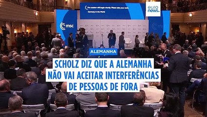 "A Alemanha não aceitará pessoas que intervêm na nossa democracia", diz Scholz
