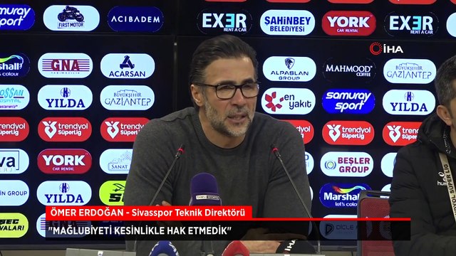 Ömer Erdoğan: Mağlubiyeti kesinlikle hak etmedik