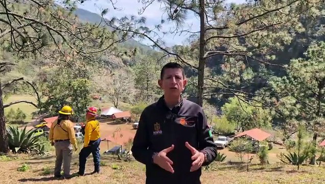 Protección Civil Nuevo León combate incendio en Las Adjuntas: 14 hectáreas afectadas