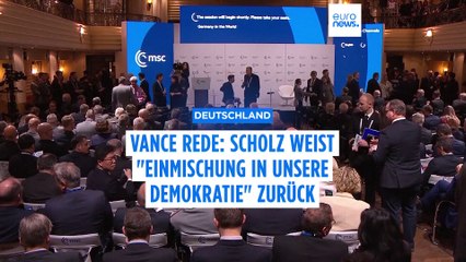 Vance Rede: Scholz weist "Einmischung in unsere Demokratie" zurück