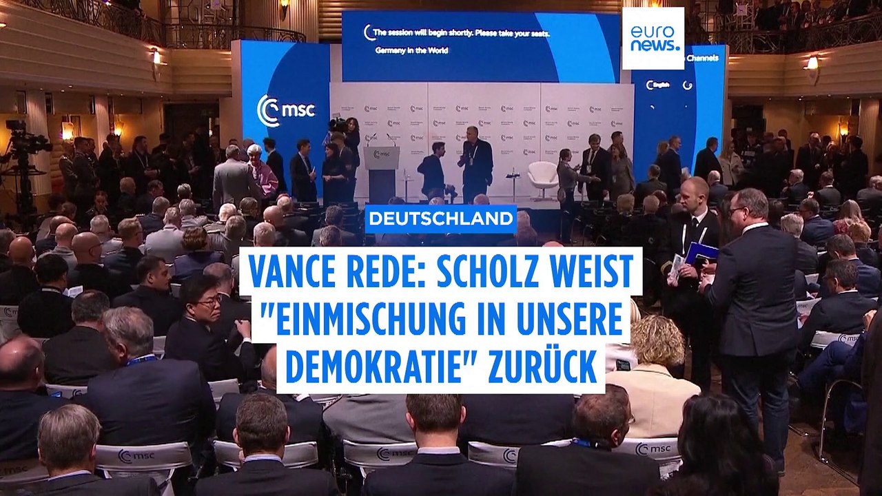 Vance Rede: Scholz weist 'Einmischung in unsere Demokratie' zurück