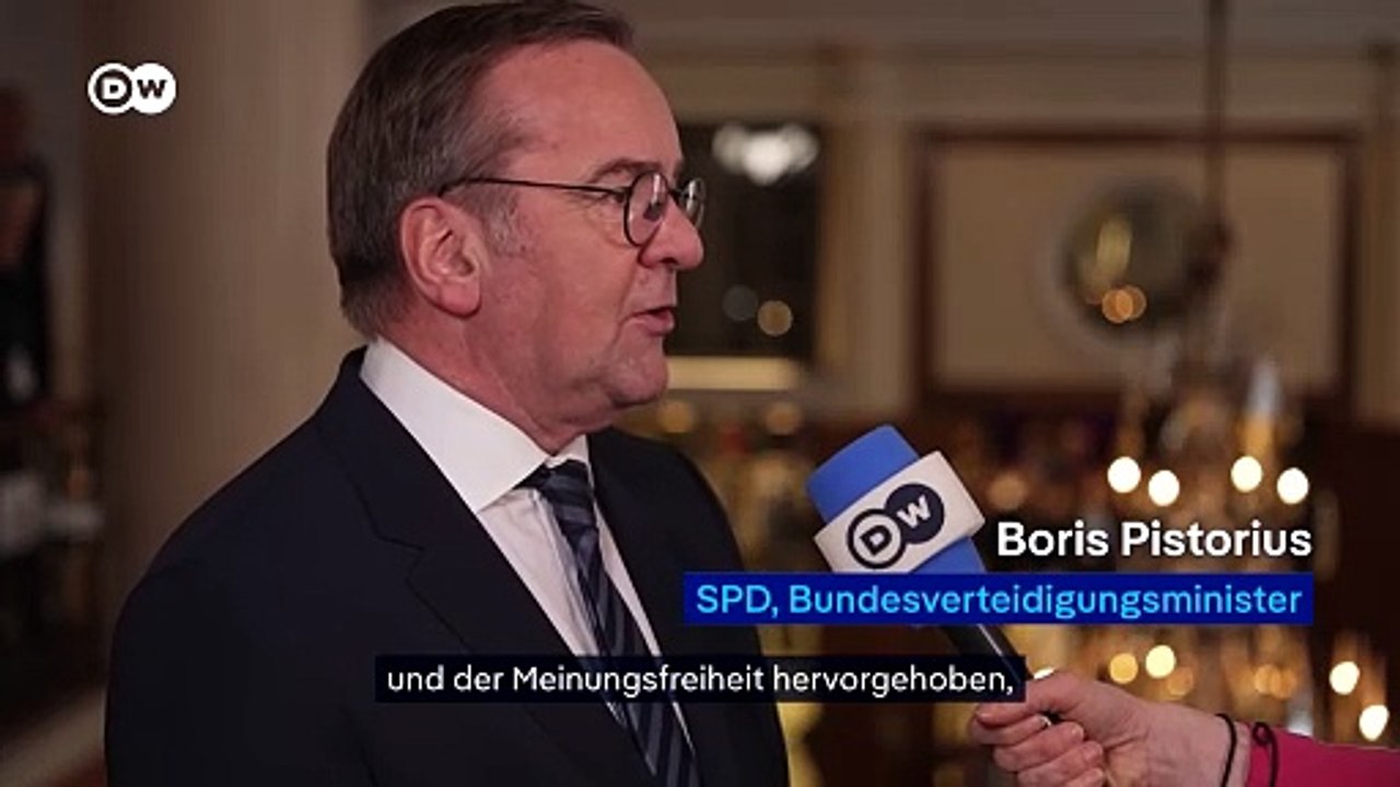 Pistorius: 'J.D. Vances Kritik ist nicht akzeptabel'