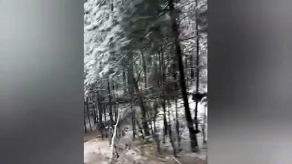 Se visten de blanco varias regiones del Estado de México (VIDEO)