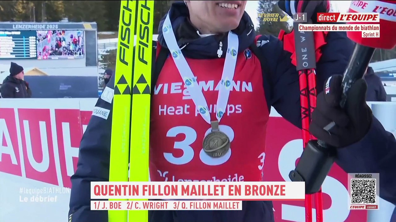 Quentin Fillon Maillet : « Je prends la mesure de cette médaille » - Biathlon - Mondiaux (H)