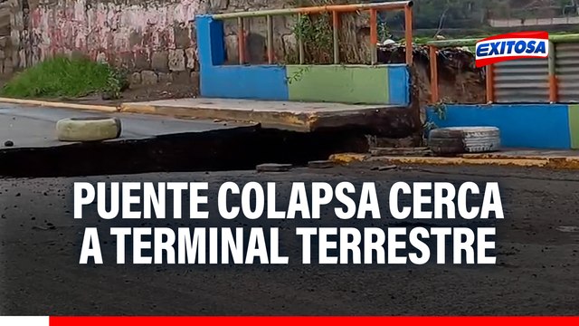 Lluvias en Arequipa: Puente colapsa cerca a terminal terrestre tras intensas precipitaciones