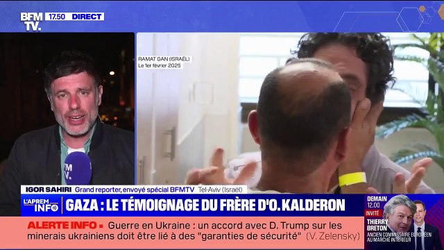Trêve à Gaza: le frère d'Ofer Kalderon, témoigne une semaine après la libération de l'otage franco-israélien par le Hamas