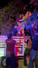 Rescatan a familia de incendio en Escobedo