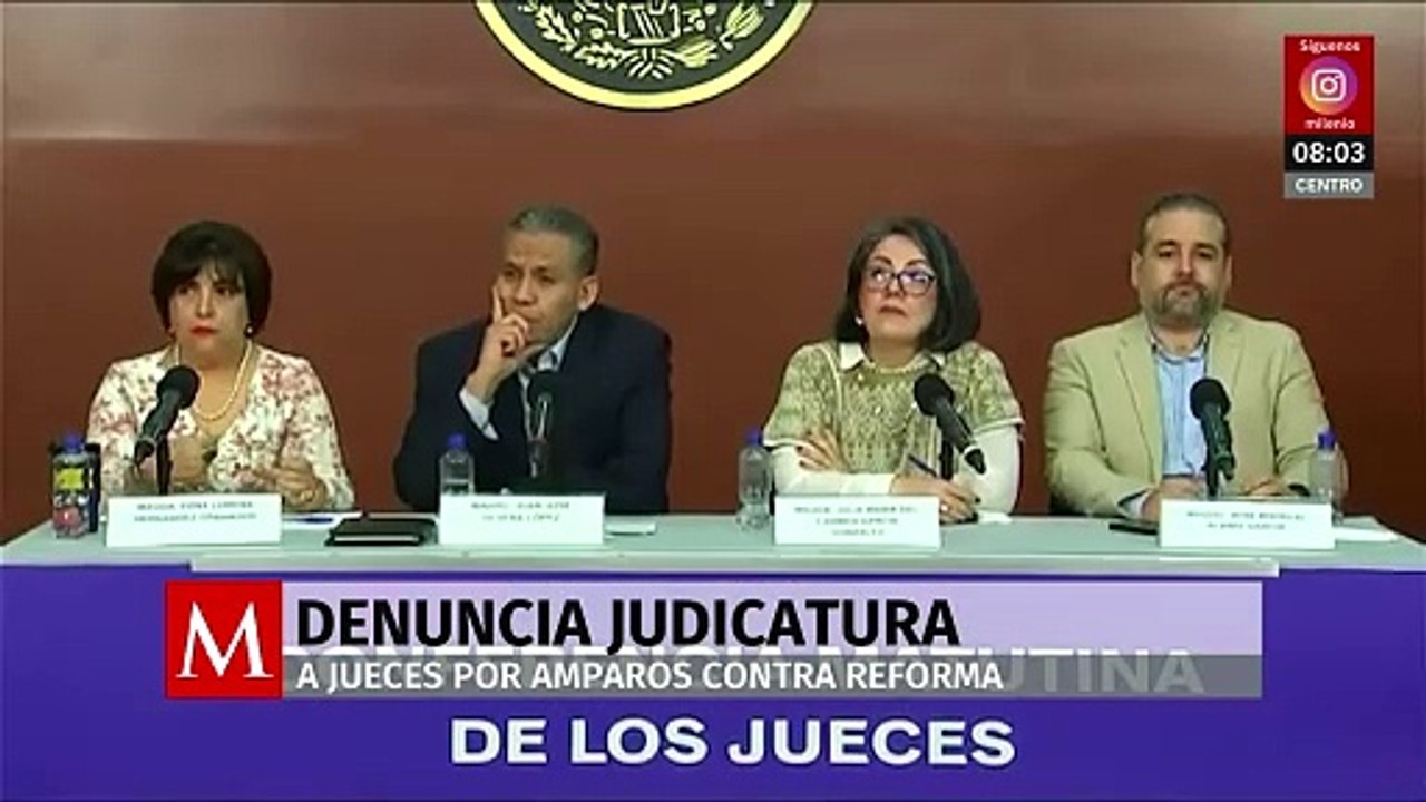 Consejo de la Judicatura denuncia a jueces por amparos contra la reforma judicial