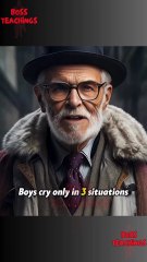 Boys Cry Only in 3 Situations