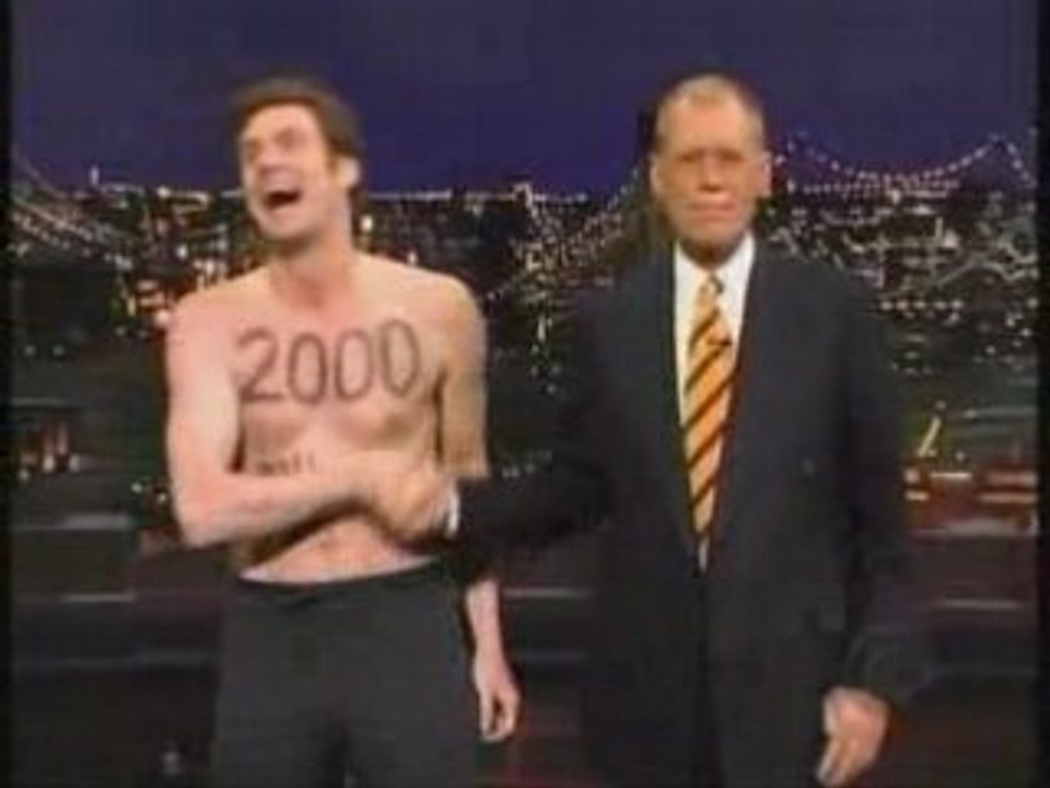 Jim Carrey fete la nouvelle année au Late Show