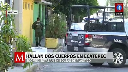 Abandonan dos bolsas con cuerpos sin vida en Ecatepec, Edomex