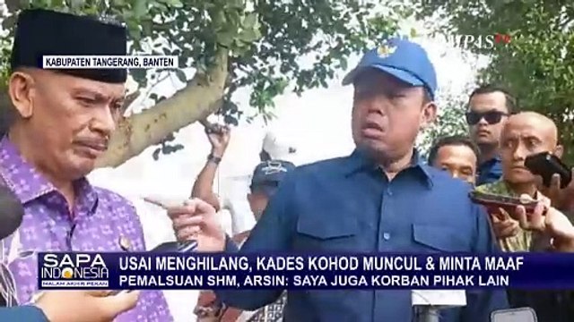 Kades Kohod Minta Maaf Terkait Kisruh Pagar Laut dan Dugaan Pemalsuan Sertifikat