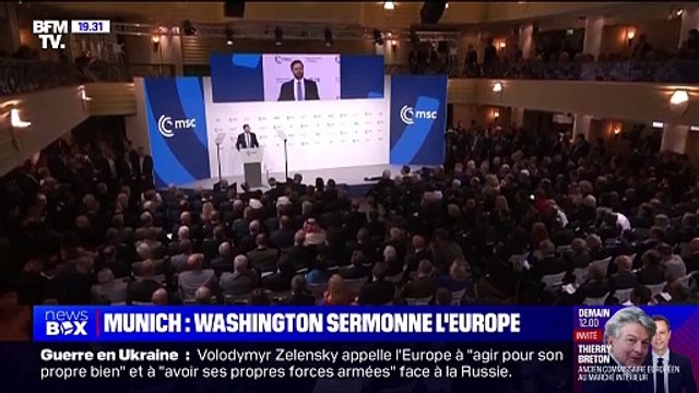 Ukraine, immigration... au Sommet de Munich, JD Vance, le vice-président américain, sermonne l'Europe