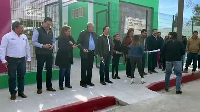 Entregan Manolo Jiménez y Chema Fraustro Centro Comunitario Virreyes en Saltillo