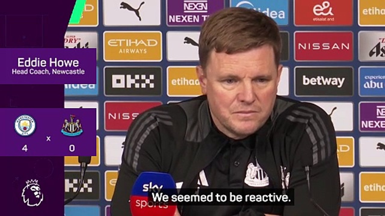 Newcastle's Man City thrashing a 'painful watch' for Howe
