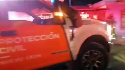Mujer resulta herida en colisión de vehículo en parada de camión en Guadalupe