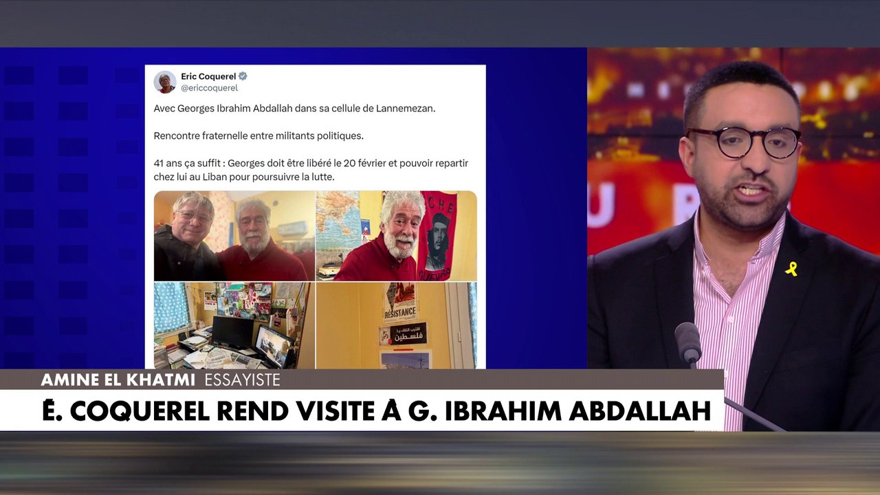 Amine El Khatmi revient sur la visite d'Eric Coquerel à Georges Ibrahim Abdallah