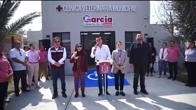 Manuel Guerra Cavazos lidera inauguración de la Clínica Veterinaria en García