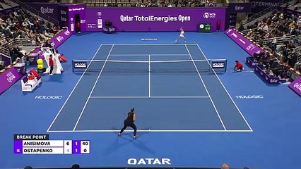 Doha - Anisimova remporte le plus beau titre de sa carrière