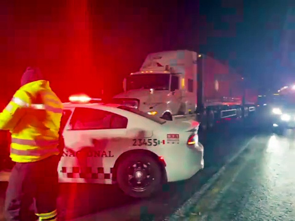 Nevada en Durango: cierran Supercarretera a Mazatlán por nieve y hielo