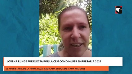 Lorena Runge fue electa por la CEM como Mujer Empresaria 2025