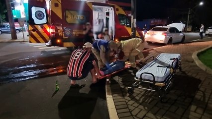 Adolescente fica ferida em acidente entre Fiesta e BMW 320i