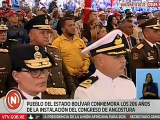Conmemoran en el estado Bolívar los 206 años de la instalación del Congreso de Angostura