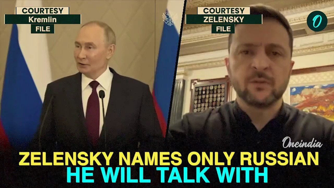 Zelensky Reveals Shocking Condition For Peace With Russia; ‘Will Meet Only One Russian’|Trump Fumes