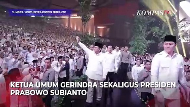 Momen Prabowo Cium Tangan Try Sutrisno di Acara HUT Ke-17 Gerindra