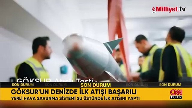 GÖKSUR, denizden ilk atış testini başarıyla tamamladı