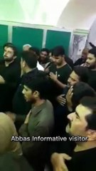 Zakir Moazzam Ali shamshi with syed ihsan shah at karbla 2017