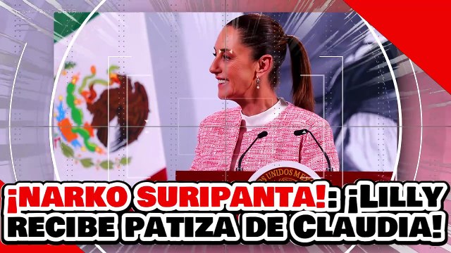 ¡NARKO SURIPANTA! ¡LILLY TÉLLEZ RECIBE UNA BRUTAL PATIZA de la PRESIDENTA CLAUDIA por FALSARIA!