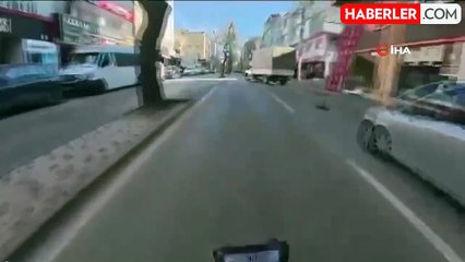 Motosikletli Sürücünün Tekrar Yüzde Yüz Kurtuluş Kazası