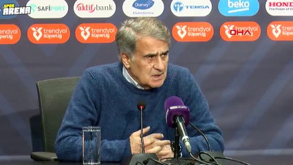 Şenol Güneş: 'Zor kazanıyoruz, kolay kaybediyoruz'