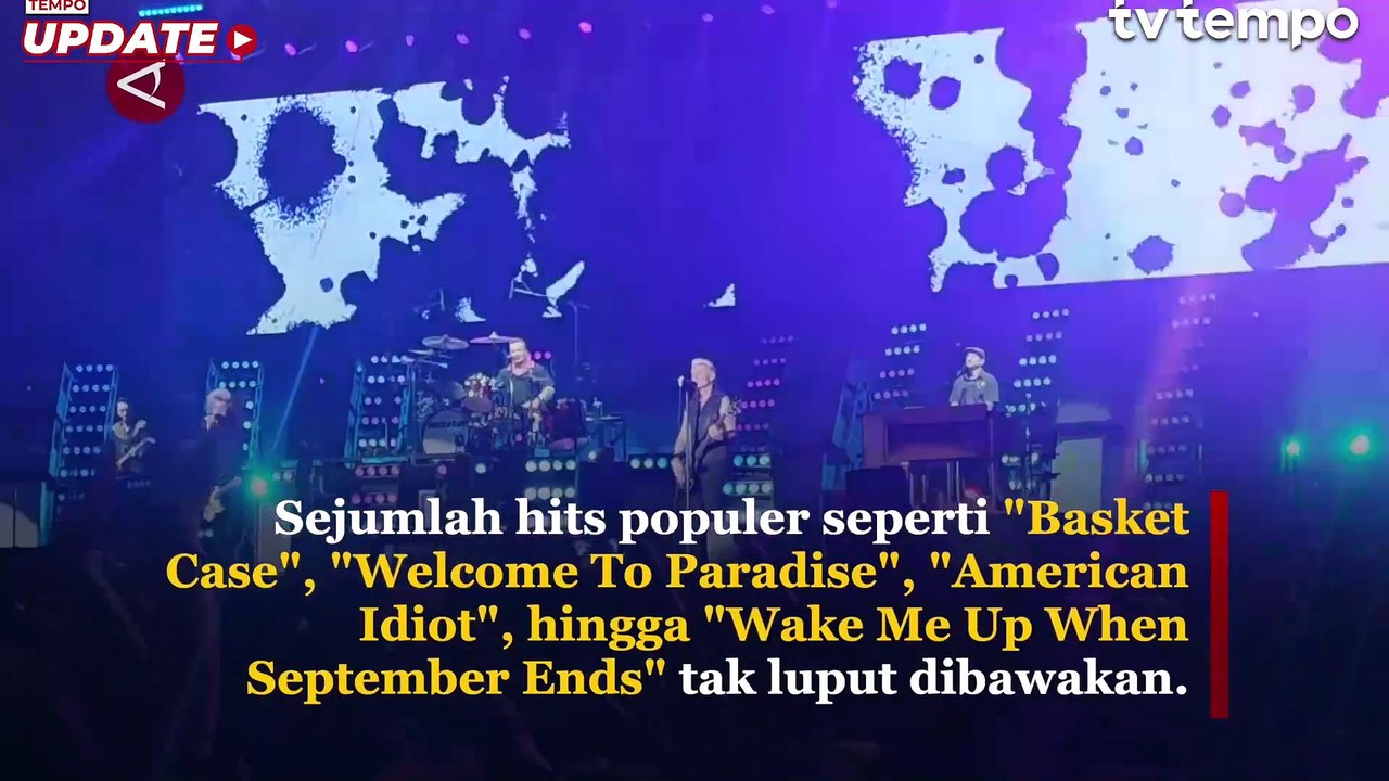 Hits Populer Green Day Gebrak Konser di Carnaval Ancol