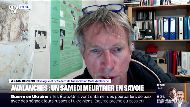 Au bout de 15 minutes, on a les chances qui s'amenuisent, qui descendent en dessous de 10% de survie : 12 personnes mortes dans des avalanches depuis le début de la saison hivernale