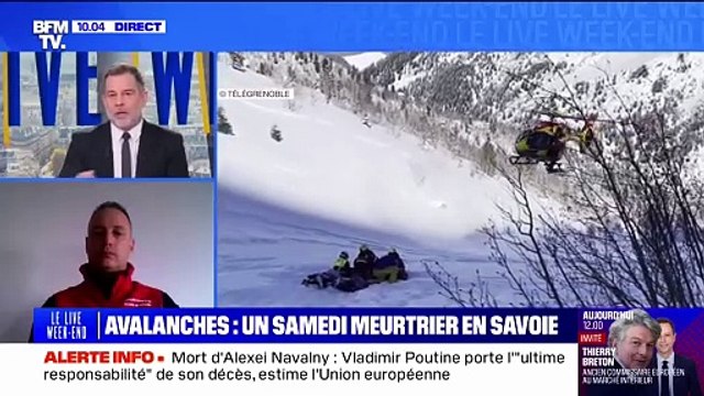 Avalanches: On a une nature à banaliser ce risque , assure Alexandre Ravel (responsable du Groupe Montagne Sapeurs-Pompiers de Haute-Savoie)