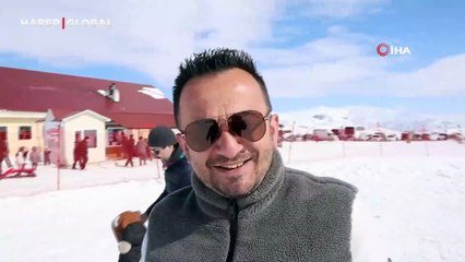 Kayak severlerden Yıldız Dağı'na akın