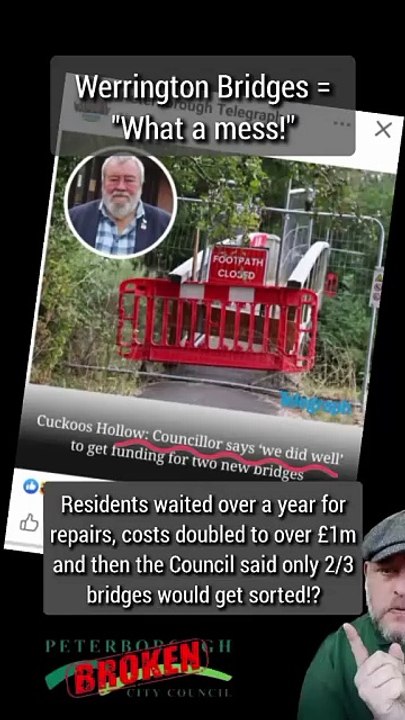 Cuckoos Hollow Bridges = Corruption or incompetence? #Pboro #Werrington