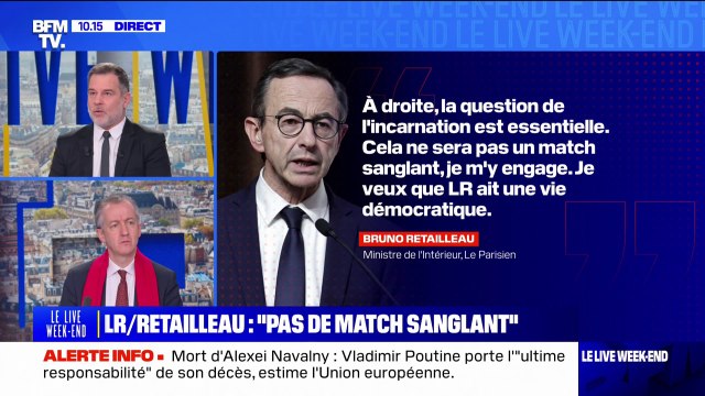 Présidence des LR: Bruno Retailleau ne veut pas de match sanglant avec Laurent Wauquiez