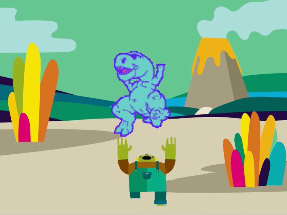 The Return of Dino Dad #scratchanimation #dinosaur