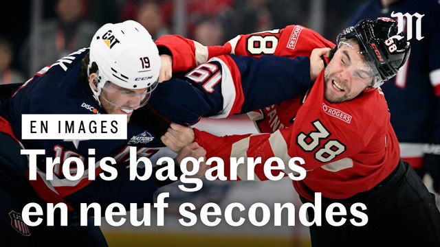 Hockey sur glace : hymne américain hué et bagarres en série lors d’un match entre les Etats-Unis et le Canada