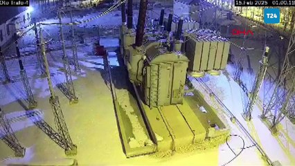 Elazığ'da trafoda patlama kamerada