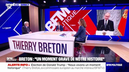 Guerre en Ukraine: “Si on veut un cessez-le-feu, il faudra bien s’asseoir avec les protagonistes”, estime Thierry Breton
