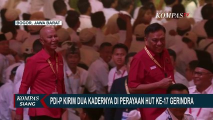Olly Dondokambey dan Said AbdullahWakili PDIP di Puncak Perayaan HUT ke-17 Gerindra