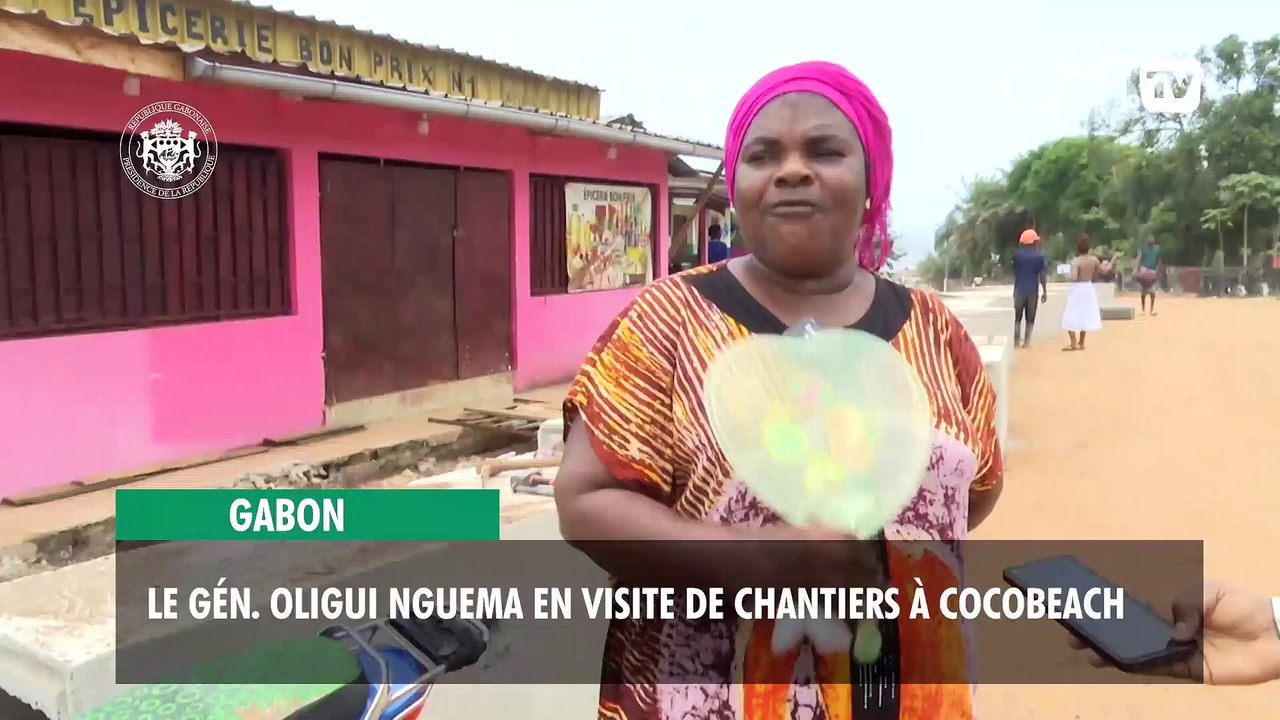 [#Reportage] Gabon : le Gén. Oligui Nguema en visite de chantiers à Cocobeach