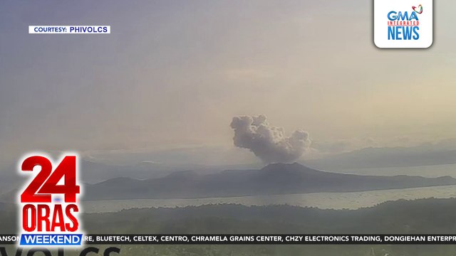 Bulkang Taal, nagkaroon ng minor phreatic eruption kagabi at kaninang umaga, alert level 1 pa rin | 24 Oras Weekend
