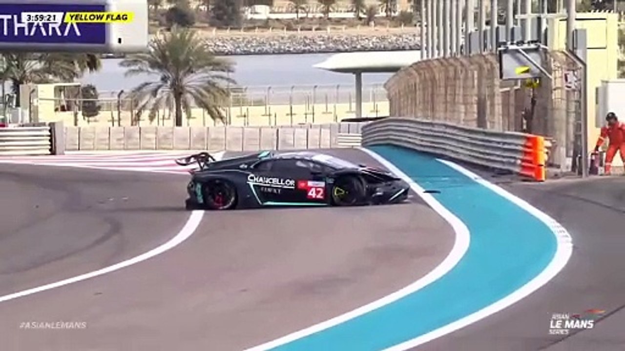 Asían Le Mans 2025 Abu Dhabi Race 2 Start Heremana Big Crash