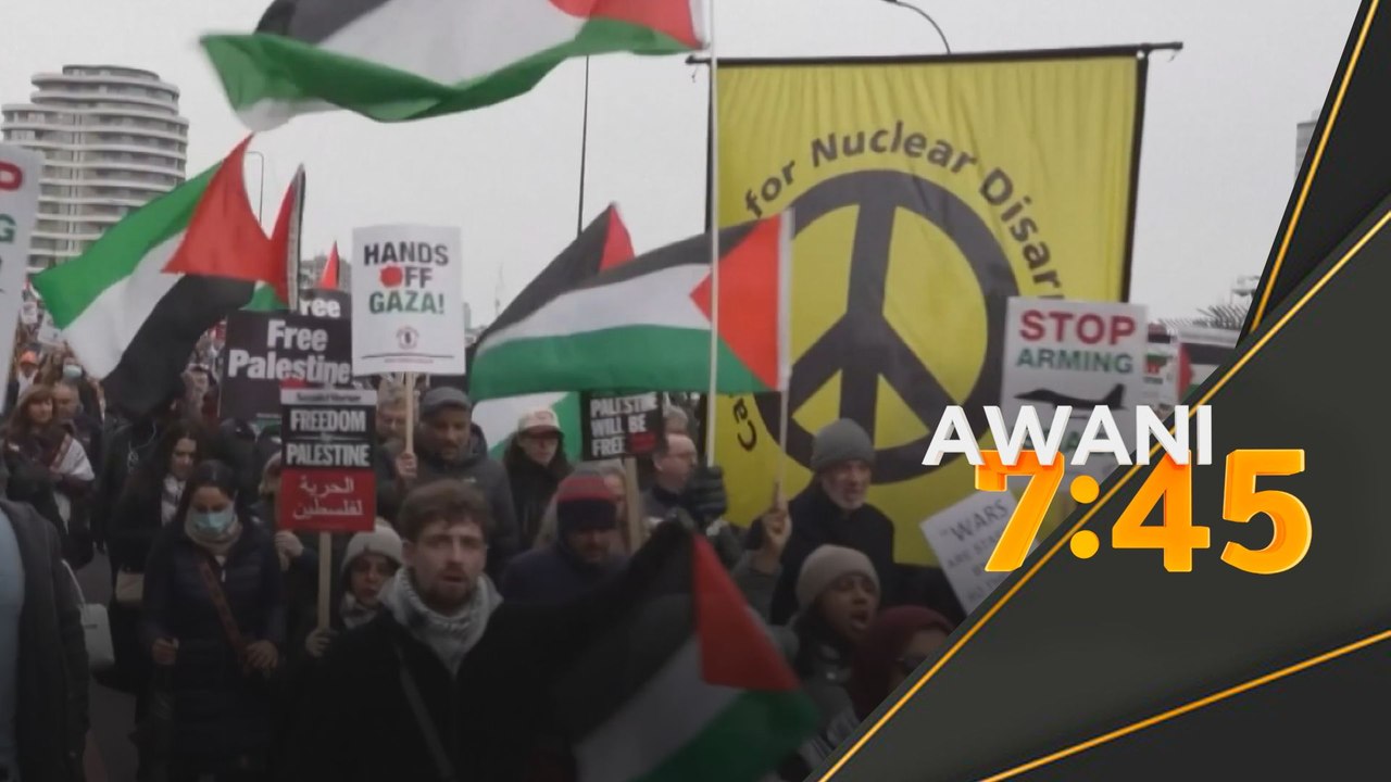 Ratusan ribu protes idea Trump untuk usir penduduk Gaza