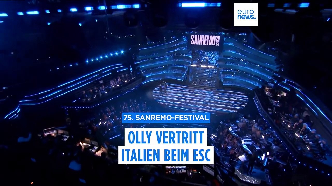 Außenseiter Olly gewinnt Musikfestival von Sanremo und fährt zum ESC nach Basel